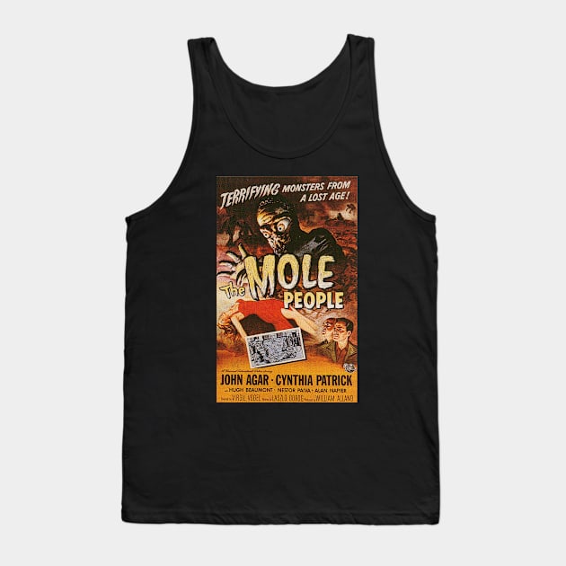 Classic Science Fiction Movie Poster - The Mole People Tank Top by Starbase79